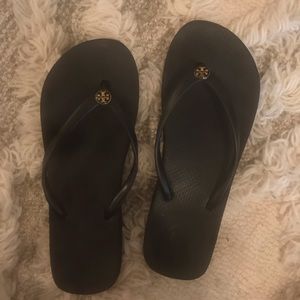 Tory Burch Black Thin Flip-Flop